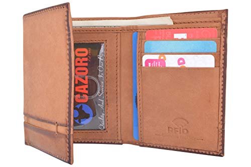 Cazoro Men's RFID Blocking Bi-Fold Style Wallet