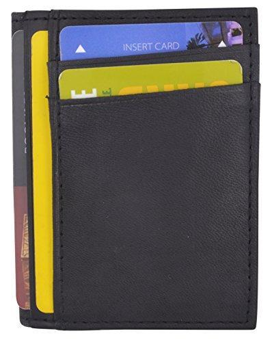 Credit Card Holder RFID Blocking Genuine Leather Mini Credit Card