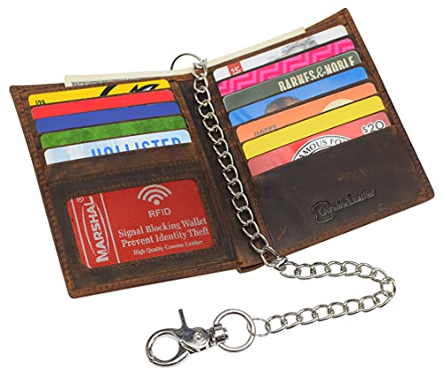 Genuine Leather Vintage Men's Keychain Holder Wallets