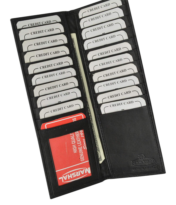 8 Card Slots Slim Genuine Leather Men Mini Credit - Temu