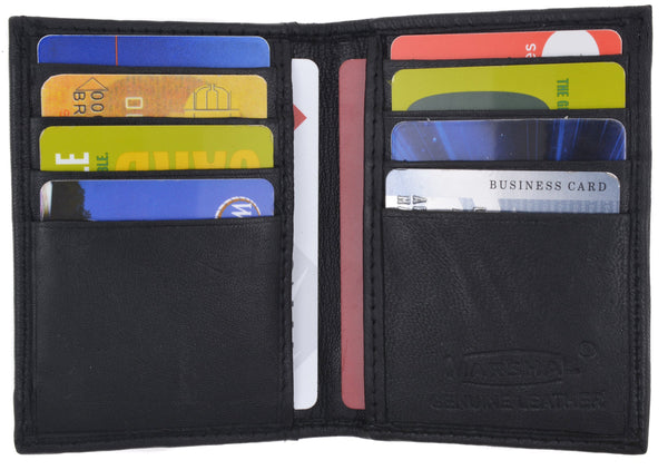 Bifold-Lamb-Leather-Credit-Card-Holder-Wallet-with-Outside-ID-Window ...