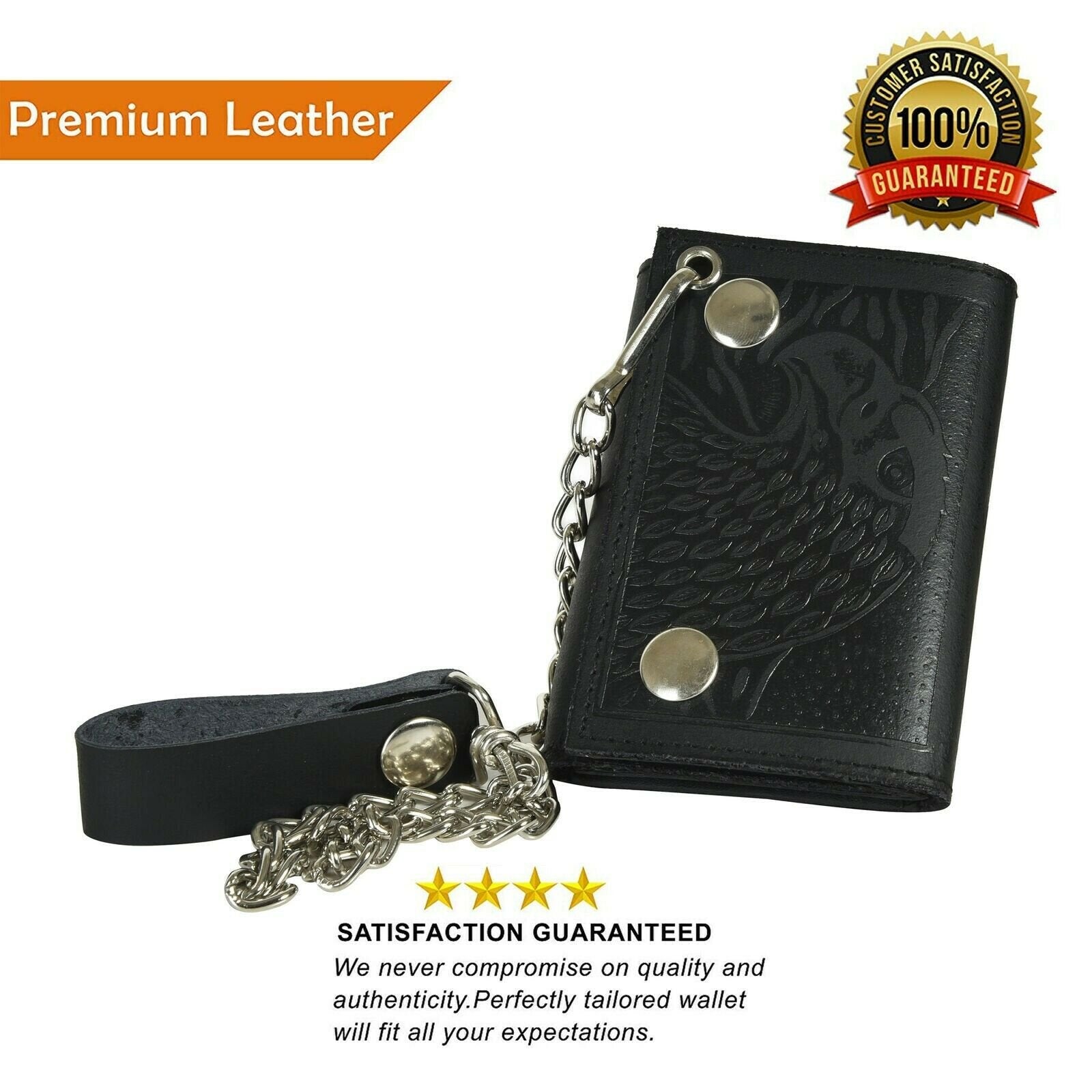 Biker Wallet Chain Leather Chain Wallet Mens Leather Wallet Chain