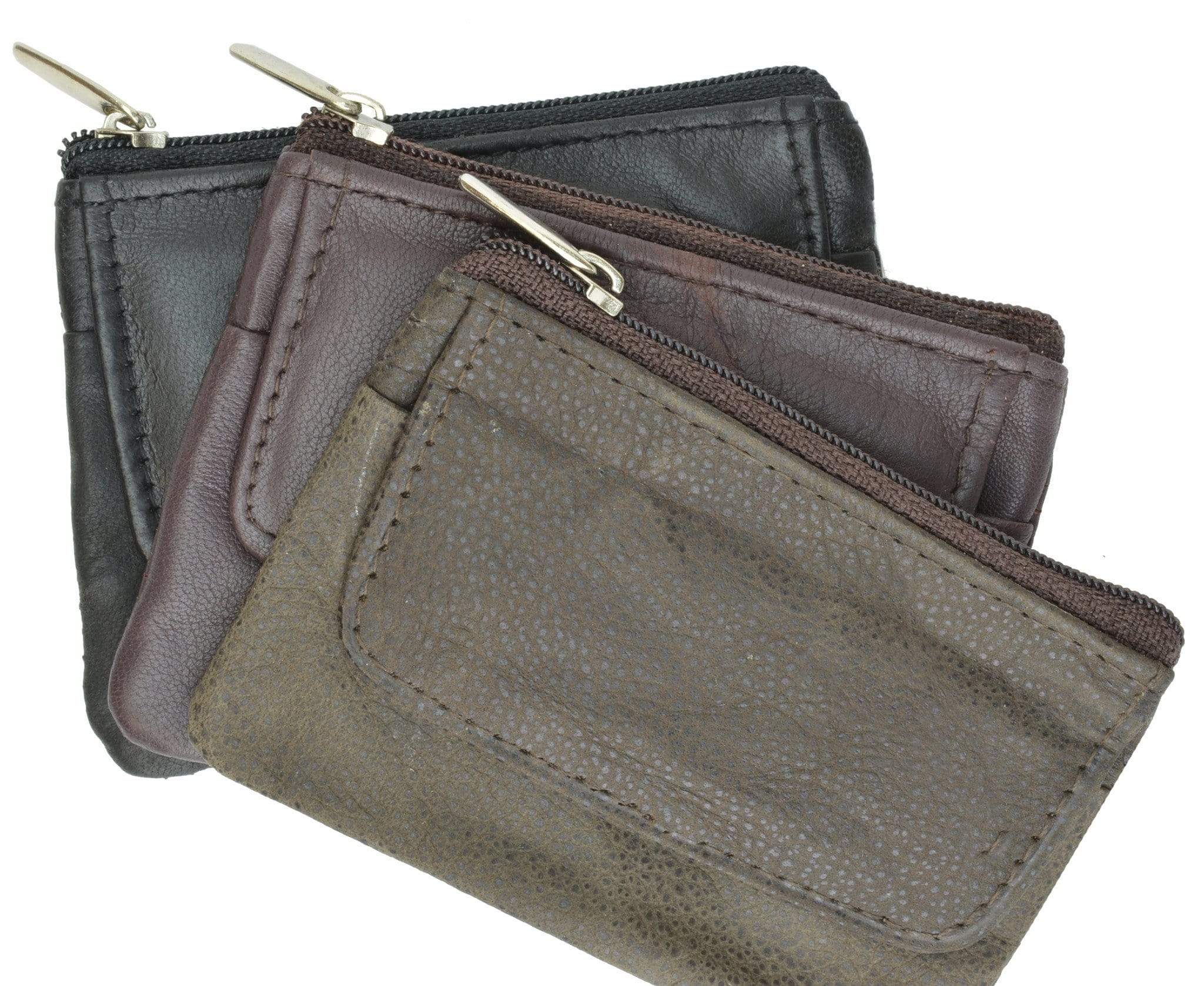 Leather Coin Purse Wallet Mini Keyrings Change Pouch Card Holder Car Key  Case US | eBay