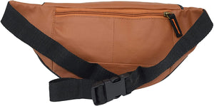 Cowhide Leather Fanny Pack Waist Bag Multifunction Hip Bum Bag Travel Pouch-menswallet