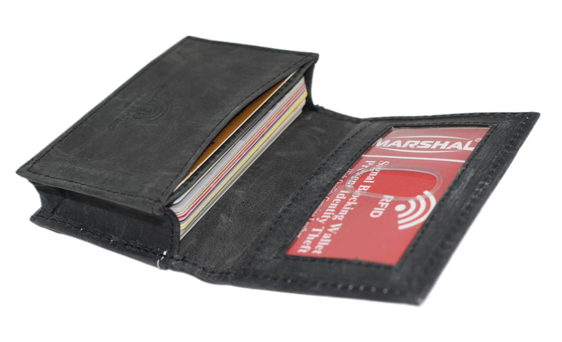 RFID Premium Vintage Leather Men's Expandable Credit Card ID Holder Wallet-menswallet