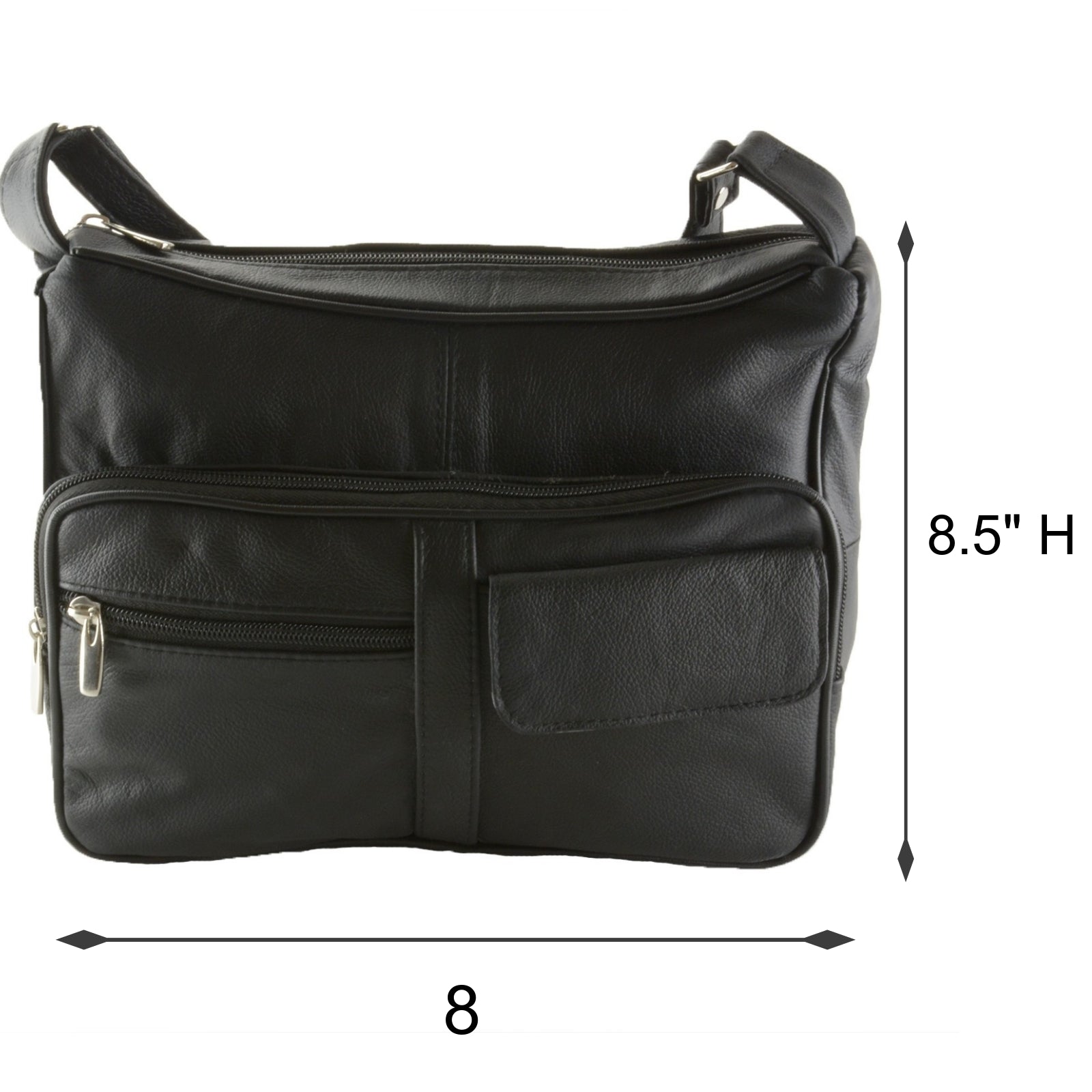 CHAMAIR Fashion Women Shoulder Crossbody Bag Leather Casual Small Handbag  (Black)