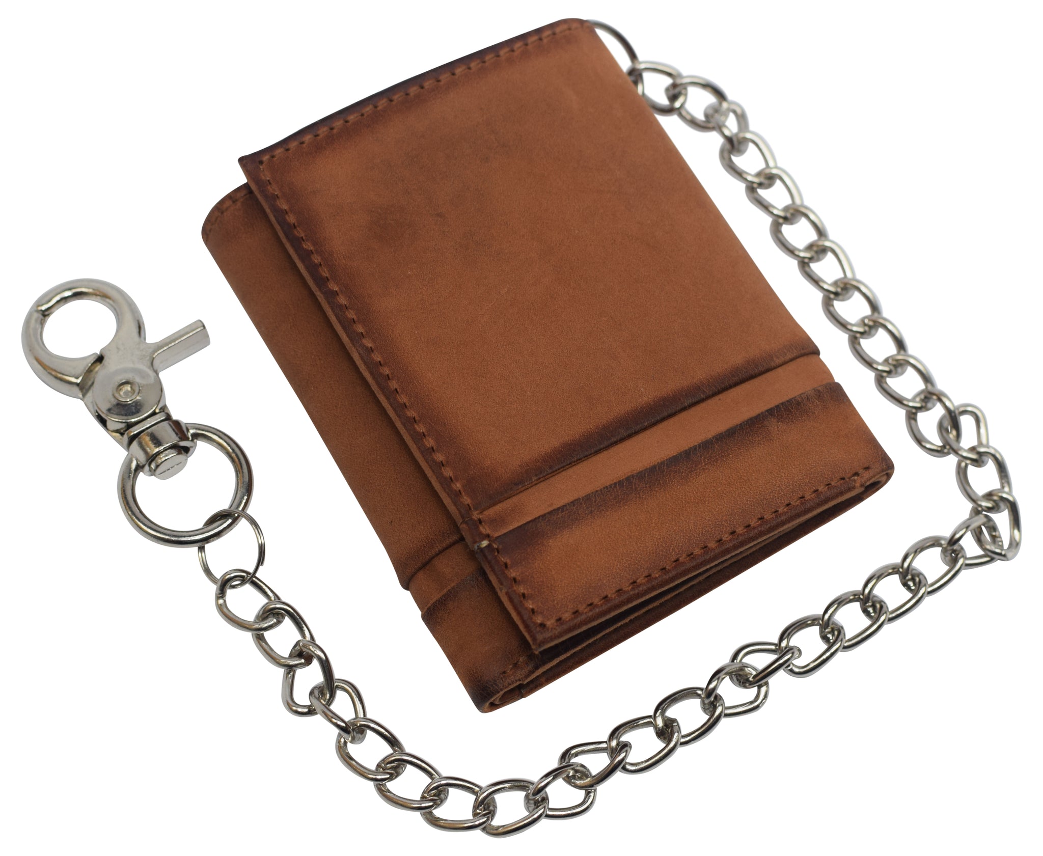 Genuine Leather Slim Keychain Wallet Compatible with AirTag Holder Case  brown