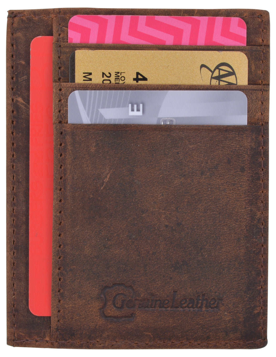 Minimalist Front Pocket Wallet - RFID Blocking Genuine Leather Slim Bifold  Wallet For Men Women