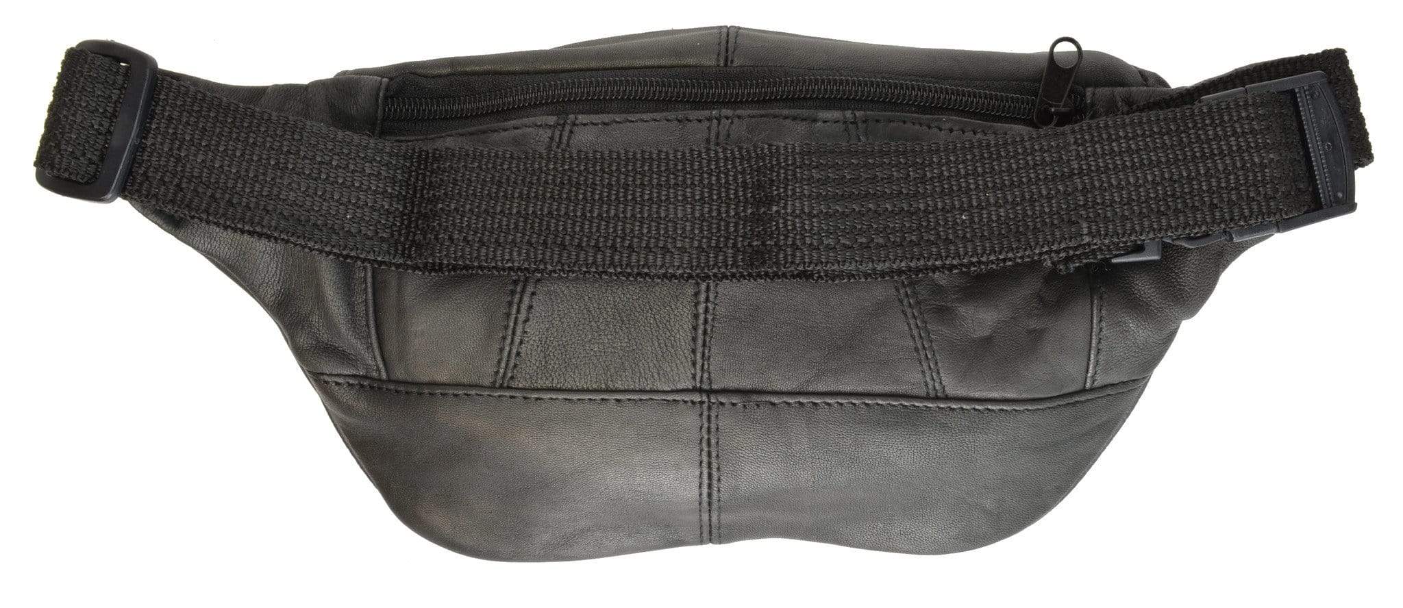Leather Fanny Pack Belt Waist Pouch Hip Travel Purse Large Mens