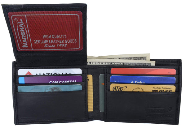 marshal-black-mens-lambskin-leather-bifold-wallet-with-id-flap-1183-c ...