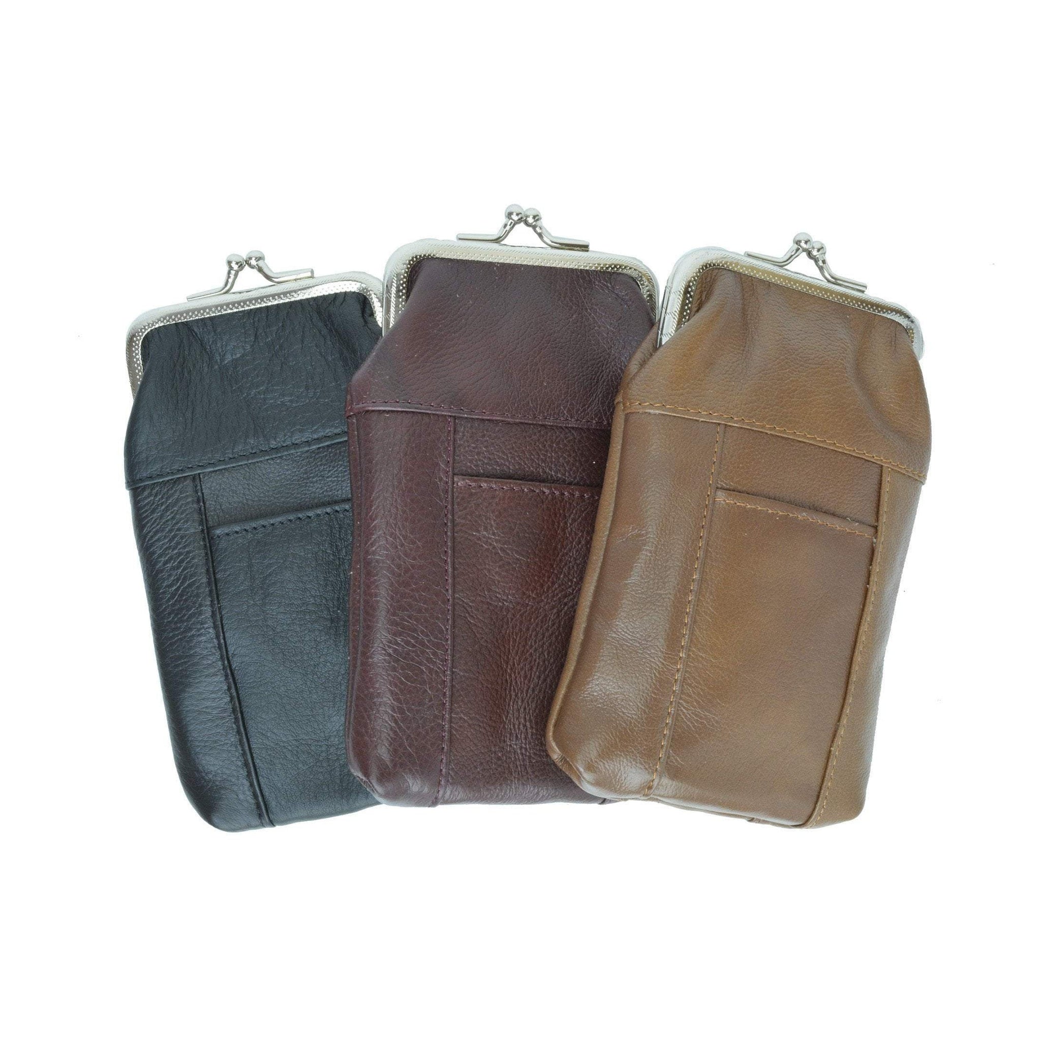 Leather Cigarette case Pack Holder with Lighter Pocket by Marshal