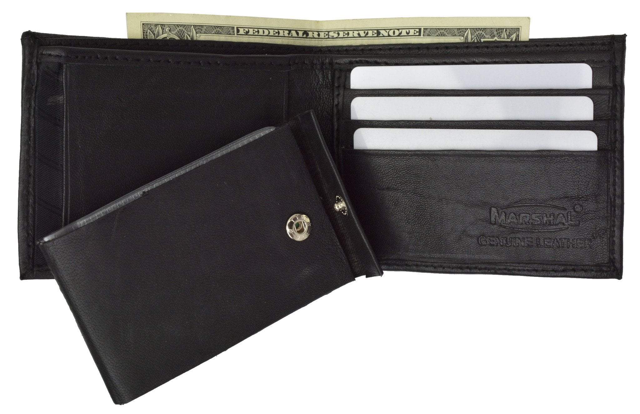 Men Inserts Foldable Wallets Picture Coin Slim Purses Business