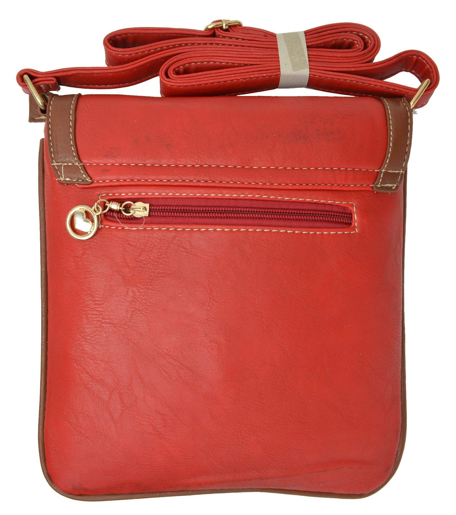 Adjustable Leather Crossbody Strap in Cuoio