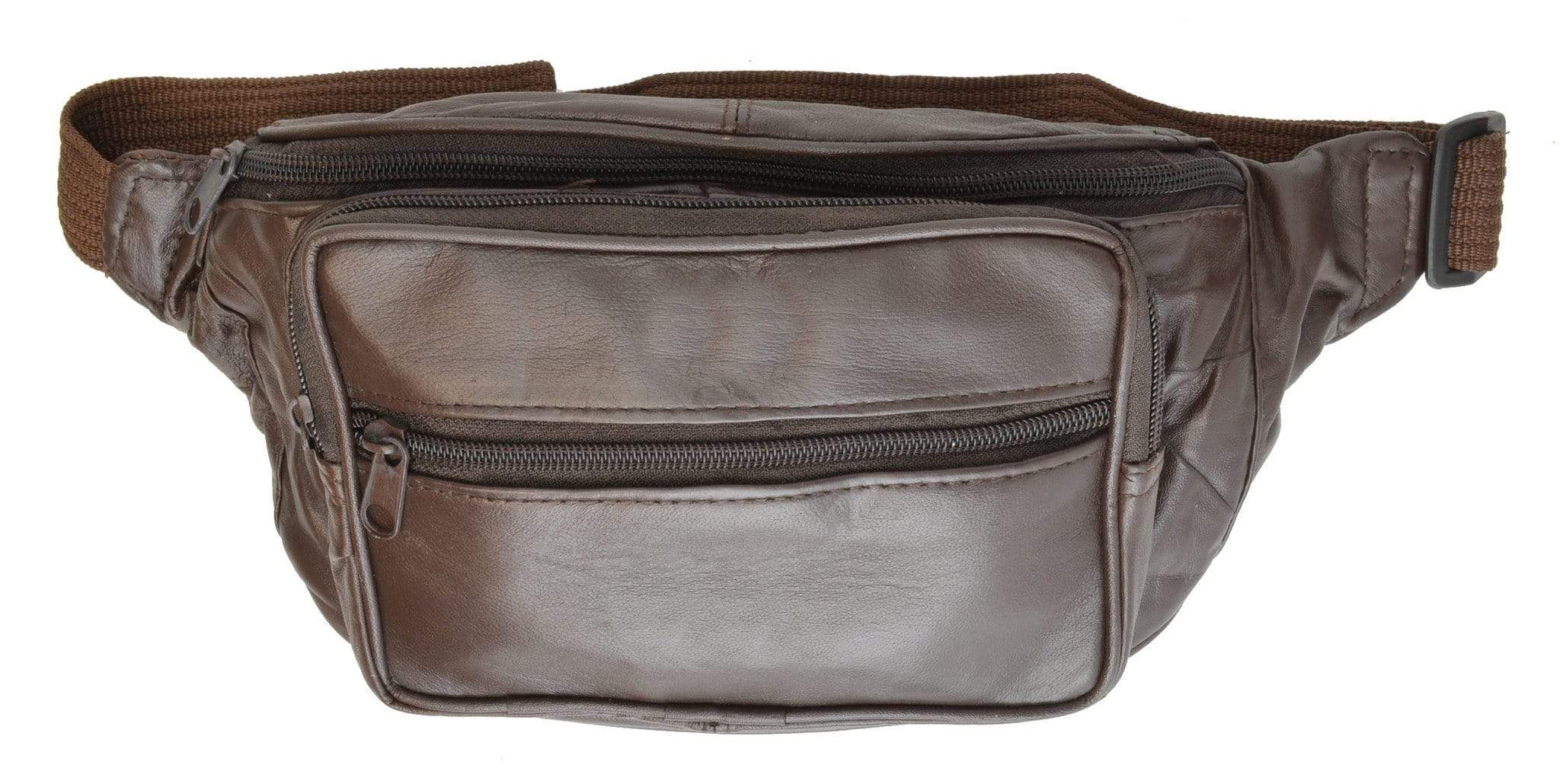 Men's Genuine Leather Belt Bag Fanny Pack Belt Bag
