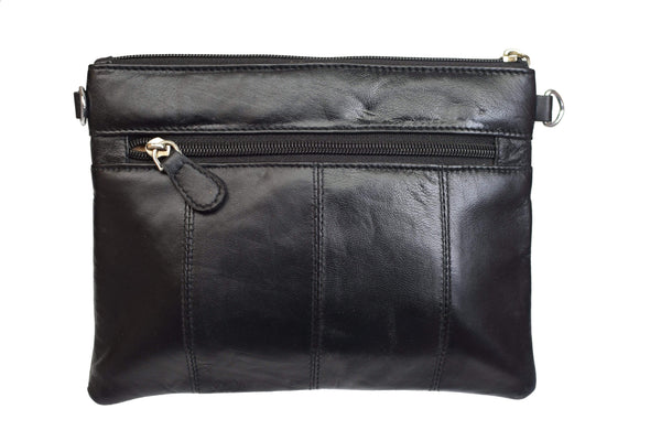 marshal-ladies-black-genuine-leather-small-crossbody-shoulder-bag-with ...