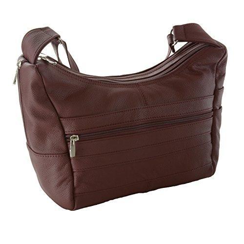 Buy Roma Genuine Leather Multi-Pocket Crossbody Purse Bag at Amazon.in