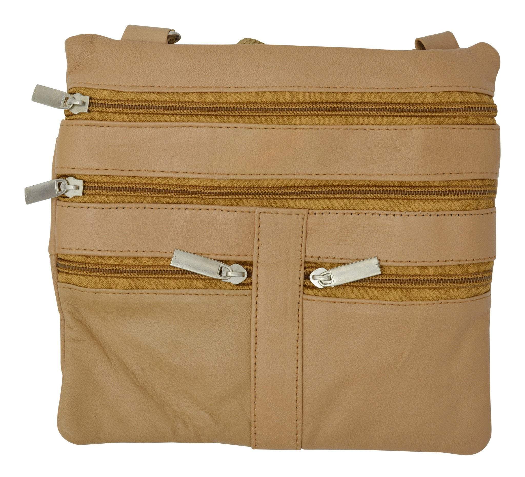 marshal tan soft leather cross body bag purse shoulder bag 5 pocket organizer micro handbagtravel wallet multiple colors hn907 c c hn907 tn leather wallets for mens